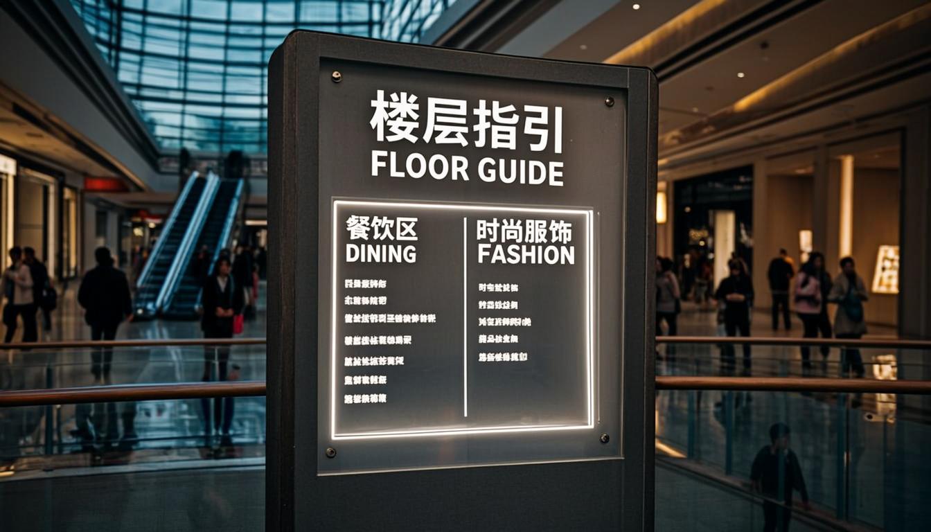 Mall Wayfinding Signage
